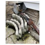 Cement landscaping edging