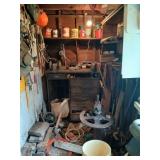 Contents of left side of garage backroom