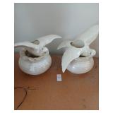 Lot of ceramic doves