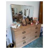 Vintage 4 piece bedroom set - mirrored dresser,