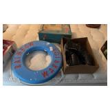 Vintage Ice Skates and Life Floatie