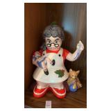 Vintage Ceramic Mrs. Claus Figure