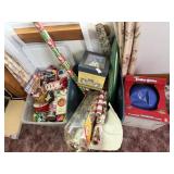Lot of Christmas Wrapping Paper & Decor