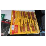 Screwdriver set, combo wrench set, and pocket