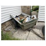 Wooden garden cart