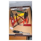 Lot of pliers, Screwdrivers, & wrenches