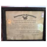 Historic Postmaster Appointment Framed
