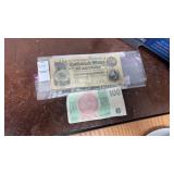 Reproduction Confederate Money and Foreign Bill