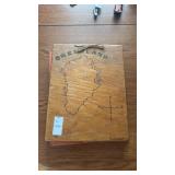 Vintage Handmade Greenland Wooden Cover Scrapbook