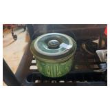 Green Salt Crock