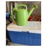 Coleman cooler & plastic watering can