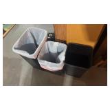 Lot of 3 Trash Cans