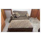 Funky Style Loveseat and Ottoman
