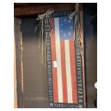 Wooden American flag decor