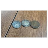 Mercury Dime, Roosevelt Dime, Indian Head Penny