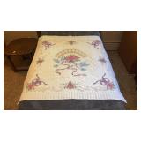 43x34 Dove Floral Lap Quilt