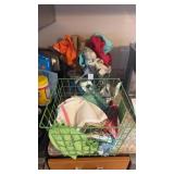 Lot of Dish Towels, Kitchen Items