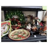 Holiday decor shelf lot