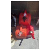 Lot of 3 Gas Cans