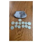 Lot of Susan B Anthony, Kennedy Halves