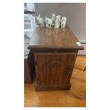 Wooden End Table Cabinet