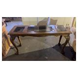 Wooden Claw Foot Sofa Table