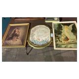 Religious Art & Vintage Tape Recorder