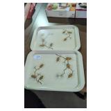 2 t.v trays
