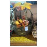 Heavy Glass Bowl & decor