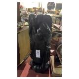 Vintage Wooden Hand Carved Statue