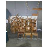 Chairs sold each, assortment of wooden chairs by
