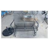 Metal Porch Bench