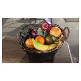 Faux Fruit Basket