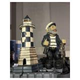 Lighthouse, Captain, and Wind chime Lot
