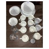Set of Mugs, Plates, Bowls, Glasses, etc.