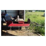 Horse Drawn Antique Double Sleigh