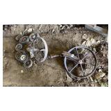 Lot of Antique Wheels