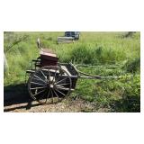 Antique Two Wheel Horse Drawn Wagon