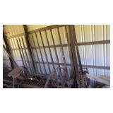 Antique 10 Ft Wide Hay Cradle W Wheels