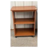 Open Shelf Cabinet on casters