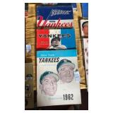 3 Yankee baseball sports yearbooks