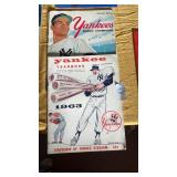 2 Yankees baseball sports yearbook magazines