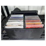 CD case with variety of cds