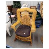 Wicker rocker very good condition
