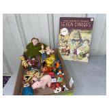 Vintage toys lot - variety & Seven Dwarfs book