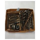 Lot of vintage drill bits and taps