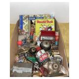 Variety tray lot- harmonica, childrenï¿½s books &