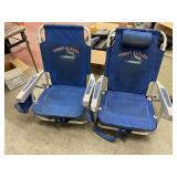 2 Tommy Bahama- backpack beach chairs