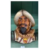 Chalkware Conquistador Bust
