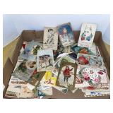Vintage post cards & variety tray lot